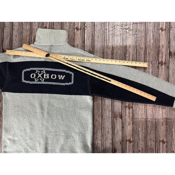 Oxbow Wool blend Knit ski Chandail Sweater Rare Vintage 1985 - Picture 6 of 7